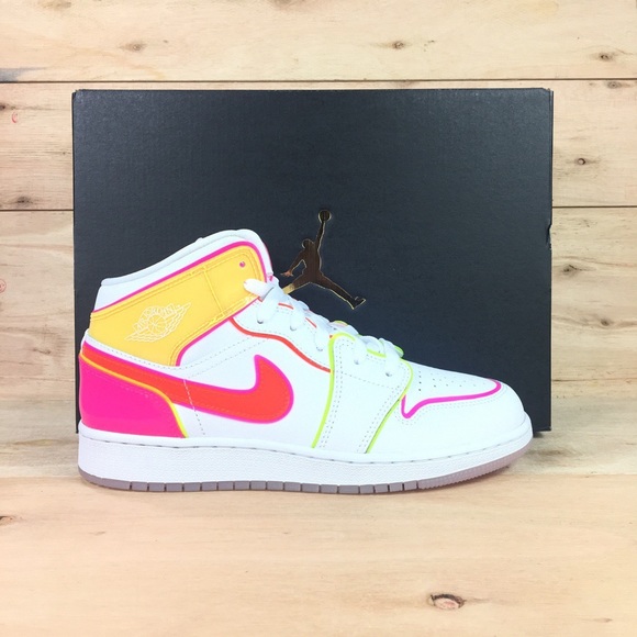 air jordan 1 mid neon